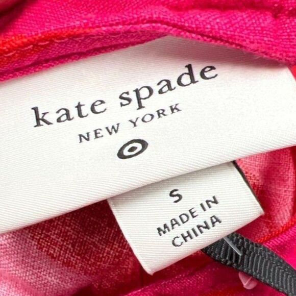 NWT Kate Spade Target Rose Linen Long Sleeve Maxi Dress Pink/Red Small - Picture 9 of 10